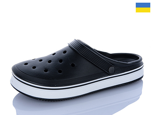 Кроксы M&L Alex13 B16 чорний в магазине Фонтан Обуви