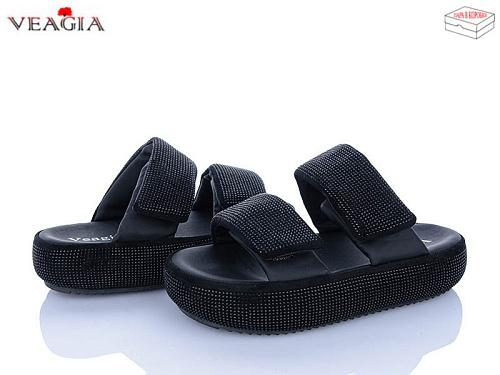 Шлепанцы Veagia-Ada N15 black в магазине Фонтан Обуви