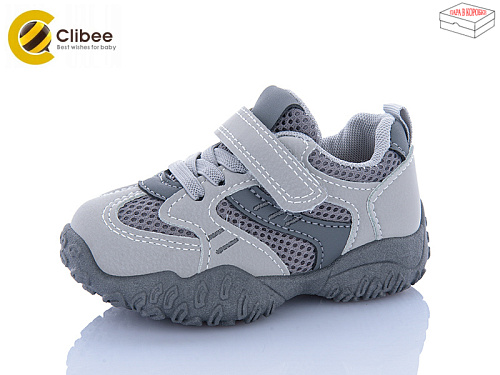 Кроссовки Clibee-Apawwa LA1198-3 l.grey-grey в магазине Фонтан Обуви