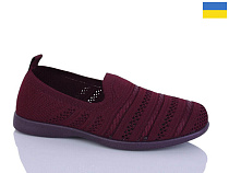 Слипоны Demur 6710 бордовий в магазине Фонтан Обуви