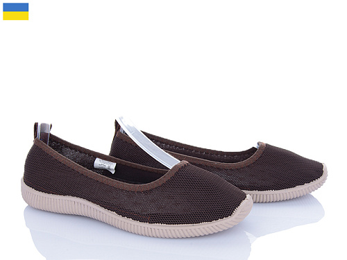 Балетки Vladimir 23-40 шокол в магазине Фонтан Обуви