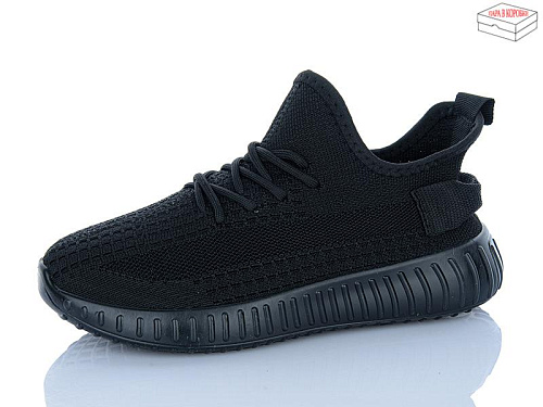 Кроссовки Qq Панда KB015-1 all black в магазине Фонтан Обуви