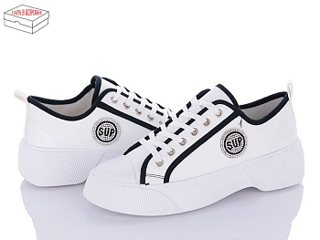 Кроссовки Viktoria MB15-3 white-black в магазине Фонтан Обуви