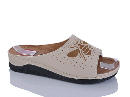 Шлепанцы Gurkem W26-63001-1 beige в магазине Фонтан Обуви