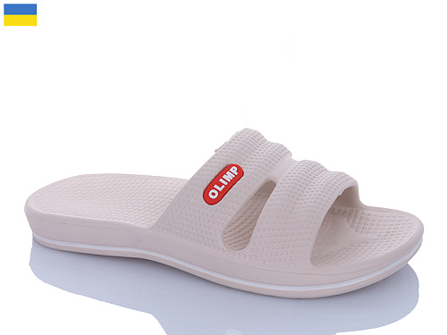 Шлепанцы Dago Олімп Ж105 бежевий в магазине Фонтан Обуви