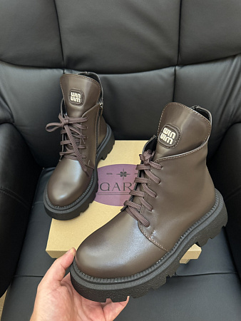 Ботинки Garti 360 корич шкіра байка в магазине Фонтан Обуви