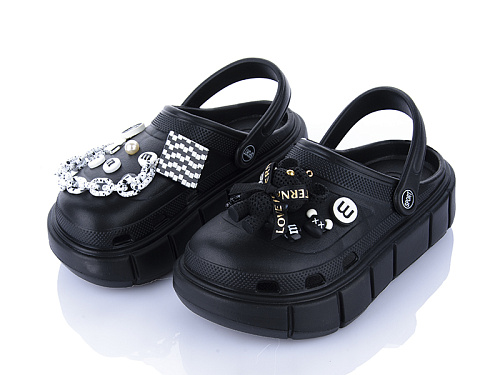 Кроксы Calorie 3221 чорний в магазине Фонтан Обуви