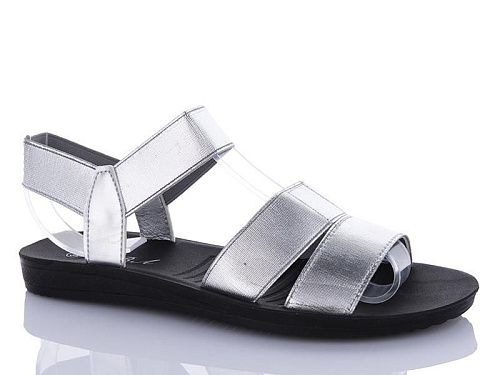 Босоножки Qq Shoes A12 silver в магазине Фонтан Обуви