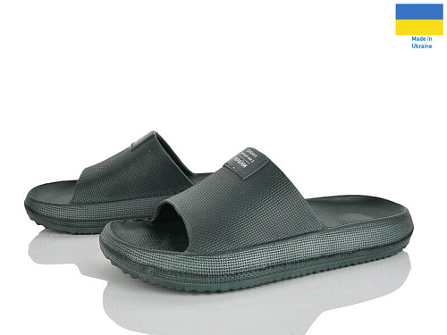 Шлепанцы Rai Shoes E235 хакі в магазине Фонтан Обуви