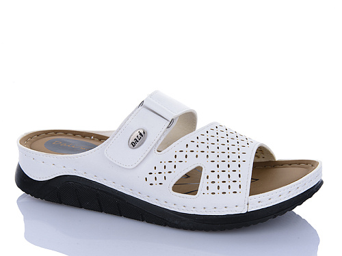 Шлепанцы Sali One 554 білий в магазине Фонтан Обуви