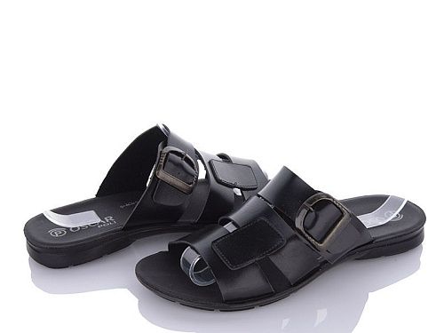 Шлепанцы Oskar ШF sport black 1 в магазине Фонтан Обуви