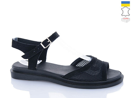 Босоножки Sali 1126-1 чорний з чор-п. в магазине Фонтан Обуви