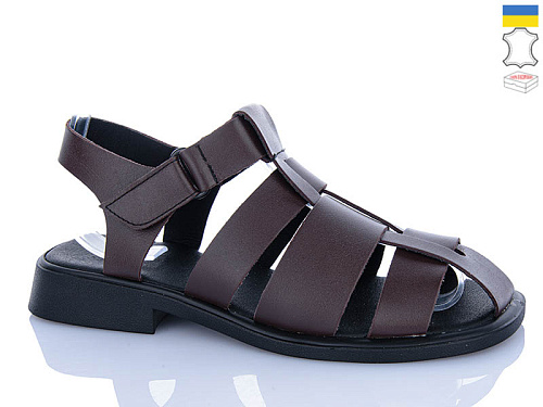 Босоножки Sali 267 коричневий к чор-п. в магазине Фонтан Обуви