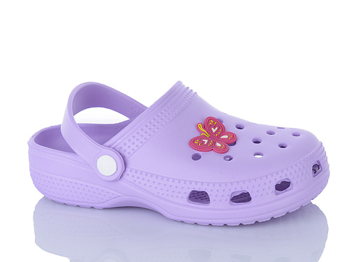 Кроксы Stt 24 бузковий (30-35) в магазине Фонтан Обуви