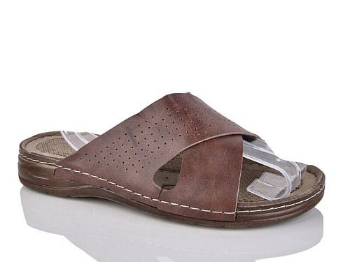Шлепанцы Demur 2003-2 коричневий в магазине Фонтан Обуви