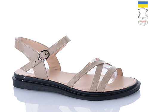 Босоножки Sali 1107 капучино чор-п. в магазине Фонтан Обуви