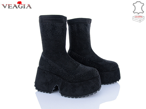 Ботинки Veagia-Ada 2358 black в магазине Фонтан Обуви