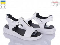 Босоножки Viscala 23920 белый-черный в магазине Фонтан Обуви