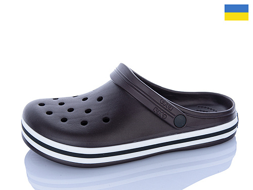 Кроксы Dago Даго M520  шоколад в магазине Фонтан Обуви