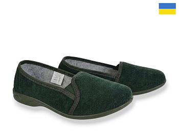 Тапочки Rai Shoes 14-106 зелений в магазине Фонтан Обуви