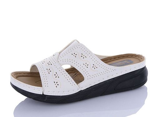 Шлепанцы Sali One Д800 білий в магазине Фонтан Обуви