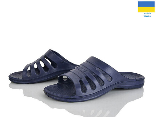Шлепанцы Rai Shoes Краб 207 синій в магазине Фонтан Обуви
