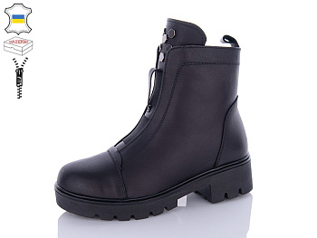 Ботинки Qq Shoes 622 чорний в магазине Фонтан Обуви