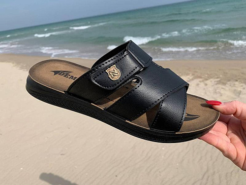 Шлепанцы Gurkem MKB26-6111 black в магазине Фонтан Обуви