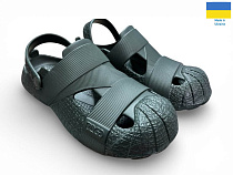 Кроксы Rai Shoes 528 хакі в магазине Фонтан Обуви