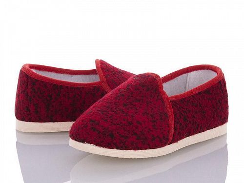 Тапочки Берегиня 0227 черный-красный в магазине Фонтан Обуви