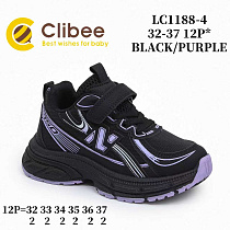 Кроссовки Clibee Apa-LC1188-4 black-purple в магазине Фонтан Обуви