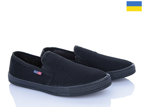 Слипоны Lenase 042 чорний в магазине Фонтан Обуви