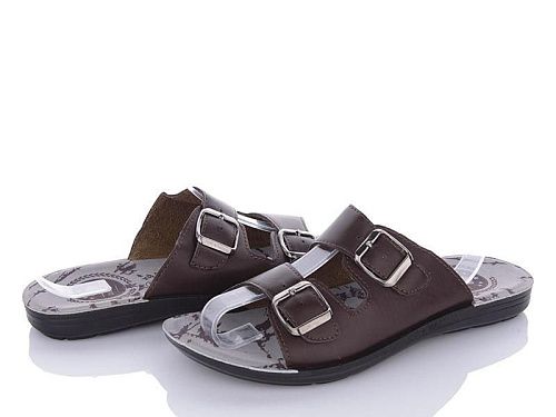 Шлепанцы Oskar 24-Ш5509E brown в магазине Фонтан Обуви