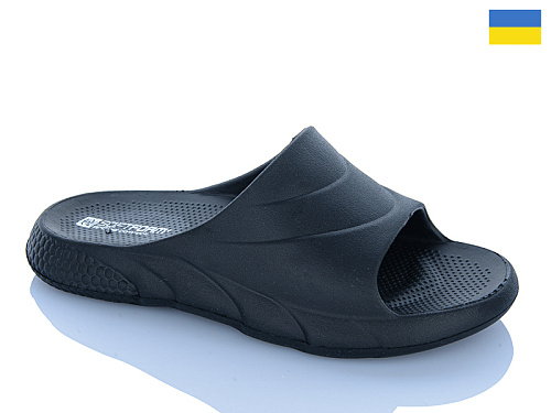 Шлепанцы Dago Прогрес Ж132 чорний в магазине Фонтан Обуви