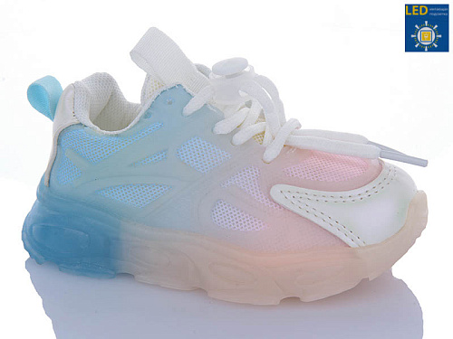 Кроссовки Comfort-Baby 1580 білий (21-25) LED в магазине Фонтан Обуви