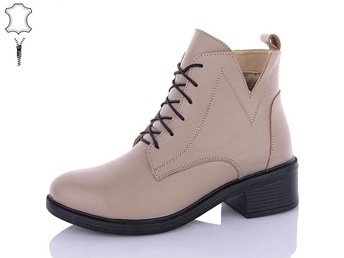 Ботинки Qq Shoes 910 beige в магазине Фонтан Обуви