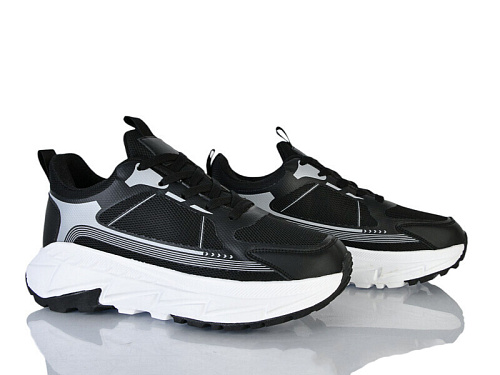 Кроссовки Бабочка 44-46 black-white в магазине Фонтан Обуви