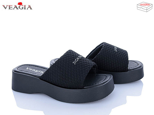 Шлепанцы Veagia-Ada N10 black в магазине Фонтан Обуви