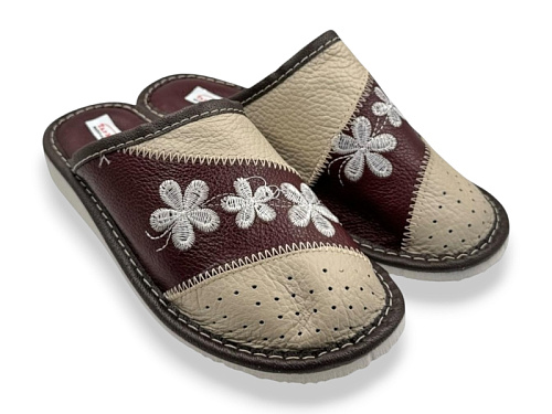 Тапочки Rai Shoes Капці 5 жін.бордо в магазине Фонтан Обуви
