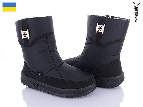 Дутики Favorit 702-2 чорний в магазине Фонтан Обуви