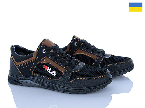 Кроссовки Paolla 221-3 чорний-св.корич. в магазине Фонтан Обуви