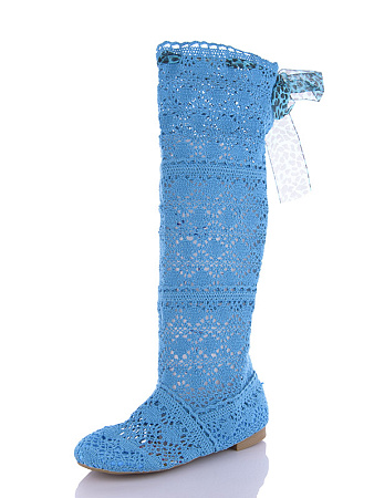 Ботфорты Miss Ilonna Вязка ботфорты l.green в магазине Фонтан Обуви