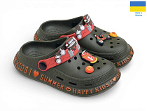 Кроксы Rai Shoes 005 хакі в магазине Фонтан Обуви