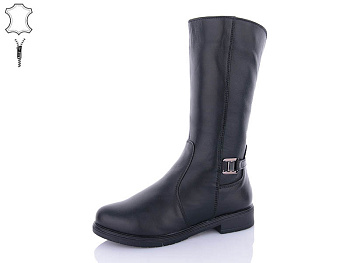 Сапоги Qq Shoes 609 black в магазине Фонтан Обуви