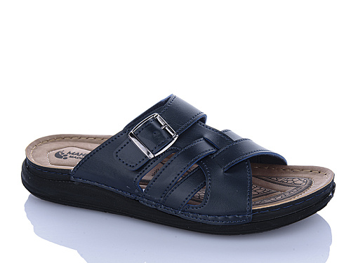 Шлепанцы Oskar 01-18 синій в магазине Фонтан Обуви