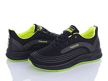 Кроссовки Violeta 197-144 black-green в магазине Фонтан Обуви