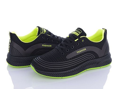 Кроссовки Violeta 197-144 black-green в магазине Фонтан Обуви