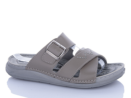 Шлепанцы Oskar 01-13 сірий в магазине Фонтан Обуви