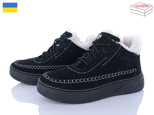 Кроссовки Клуб Опта 1803 чорний в магазине Фонтан Обуви