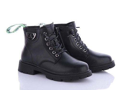 Ботинки Angel Y106-7603 black-green в магазине Фонтан Обуви